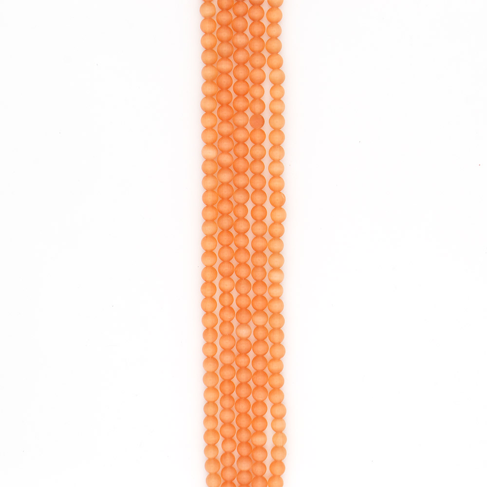 Фото товара кошачий глаз имитация шар цвет оранжевый 8 мм 