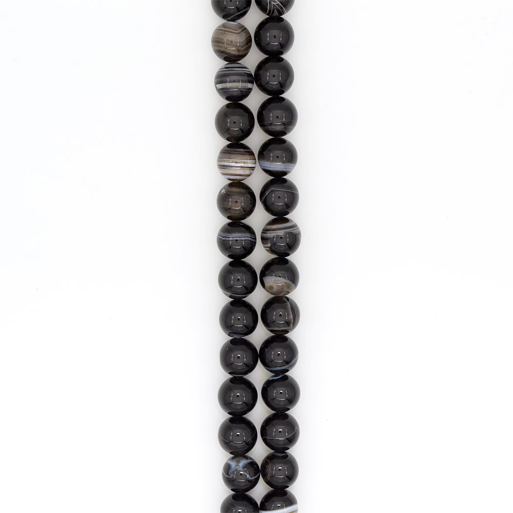 Фото товара агат шар цвет черный 18 мм