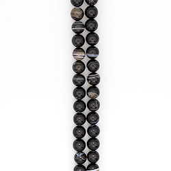 Фото товара агат шар цвет черный 18 мм