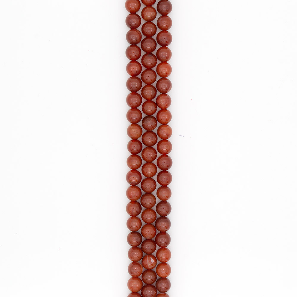 Фото товара сердолик рыжий однотонный 12 мм