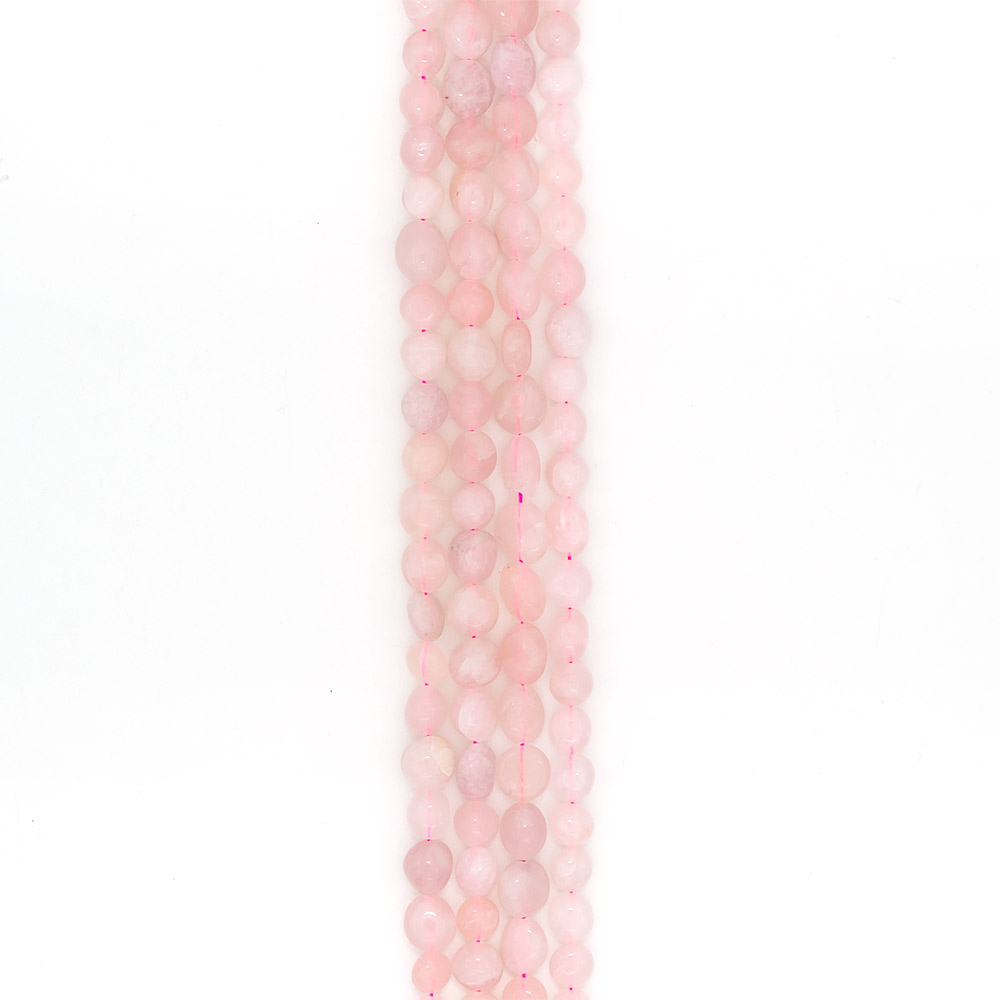 Фото товара розовый кварц галтовка 6*8 мм