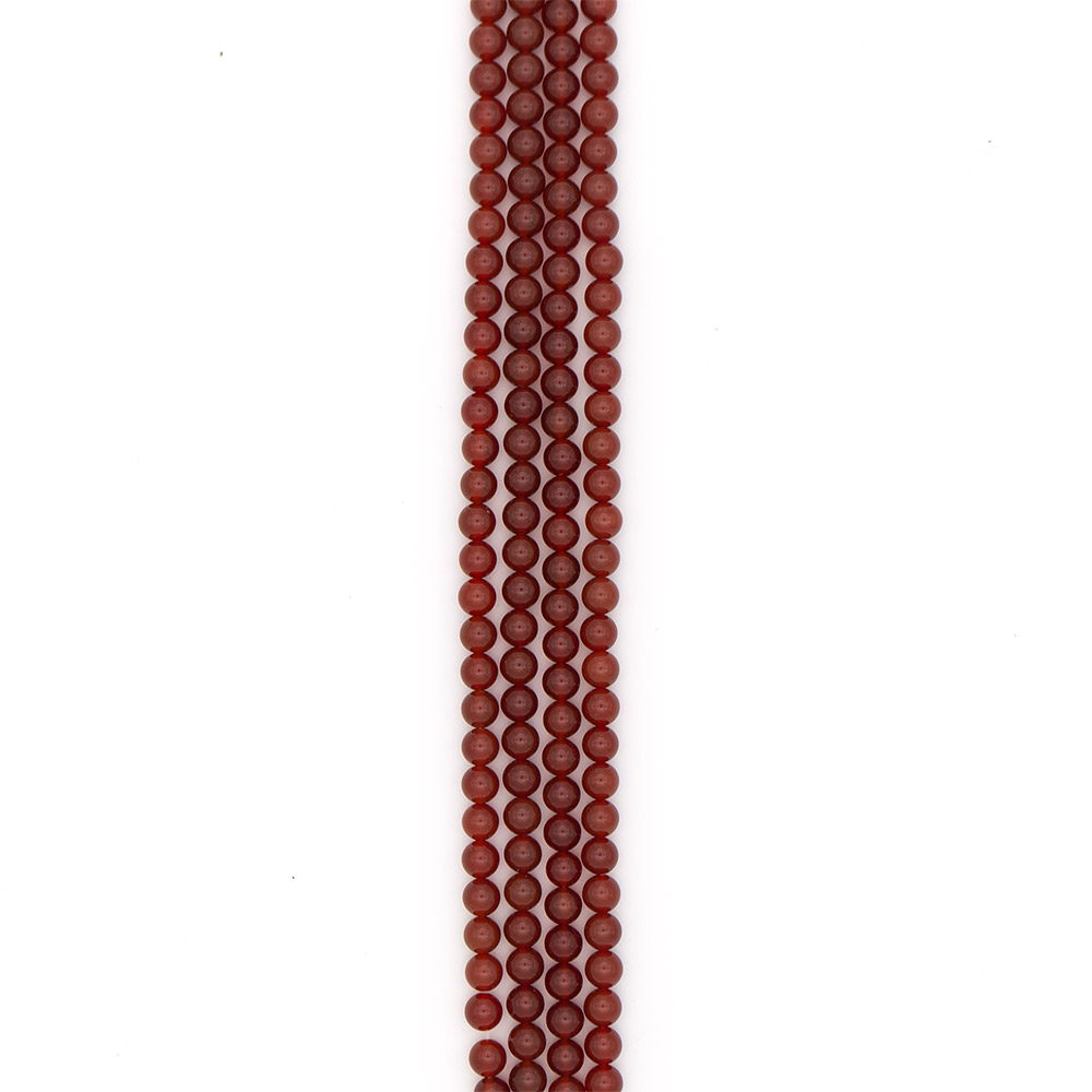 Фото товара сердолик рыжий однотонный 8 мм