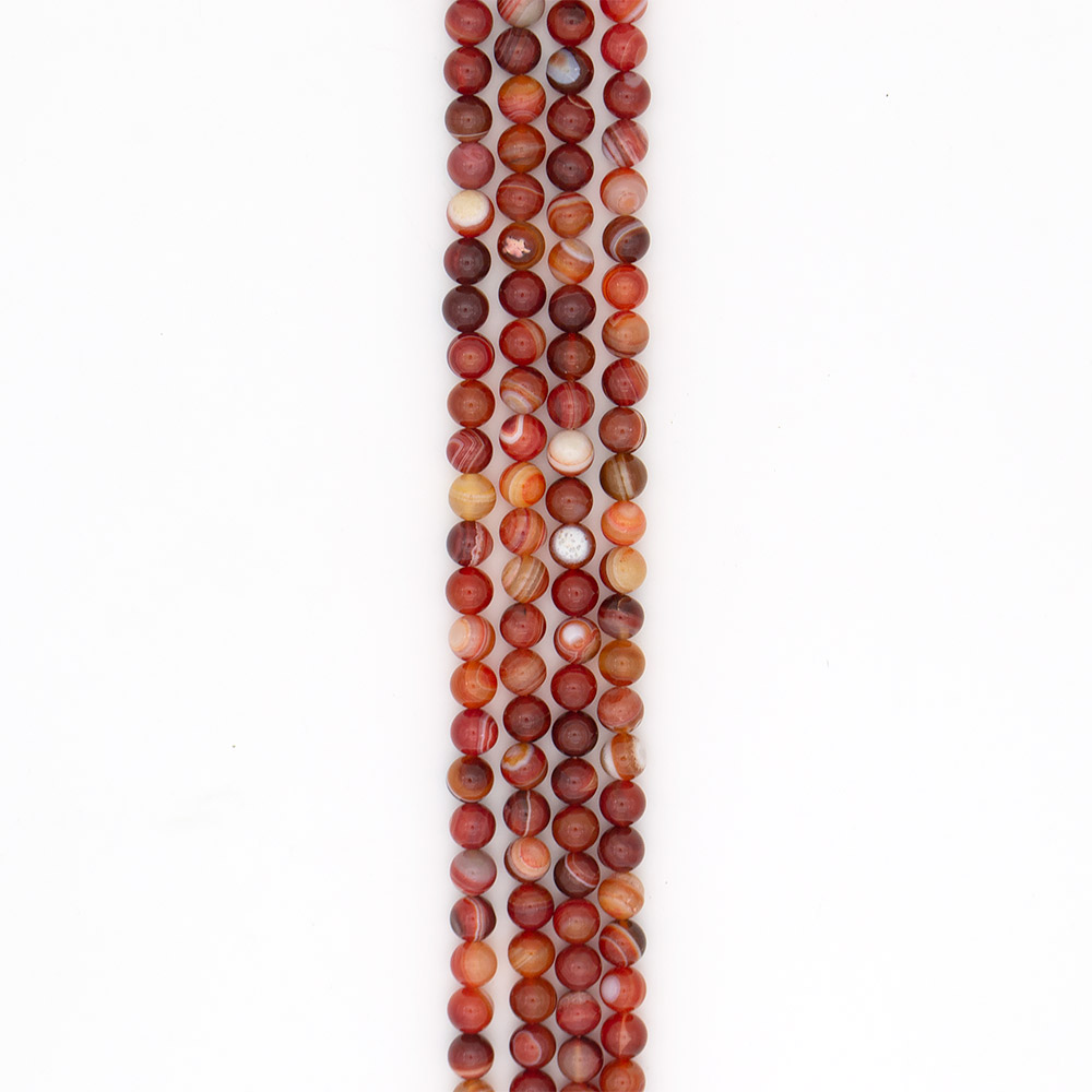 Фото товара сердолик бело-рыжий 10 мм