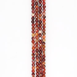 Фото товара сердолик бело-рыжий 10 мм