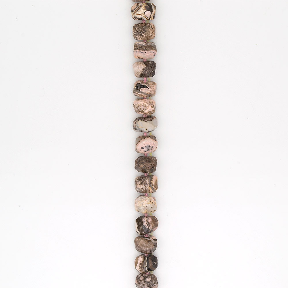 Фото товара родонит галтовка рондоль грань