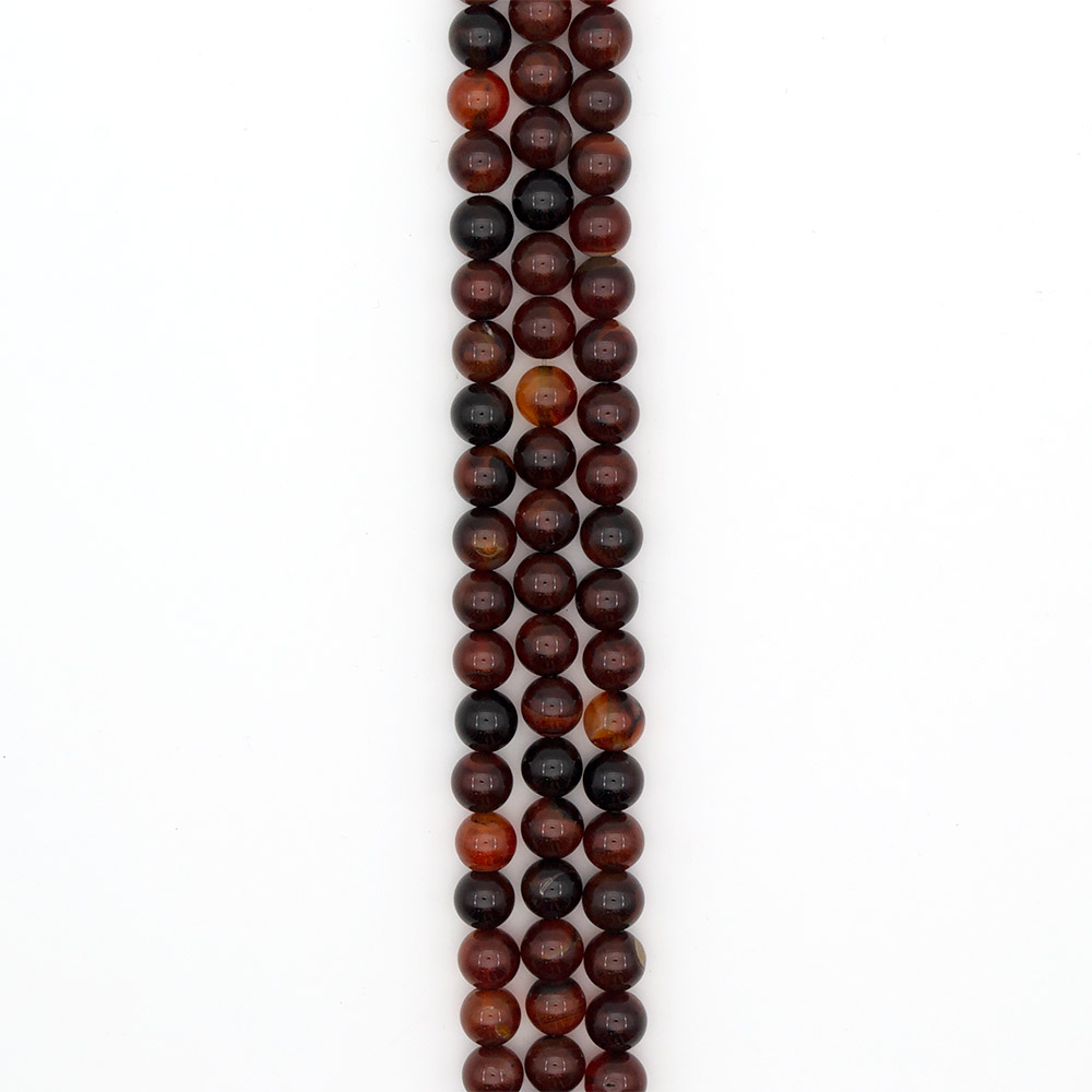 Фото товара сердолик темный 12 мм 1 сорт