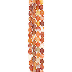 Сердолик бело-рыжий таблетка 18*13 мм