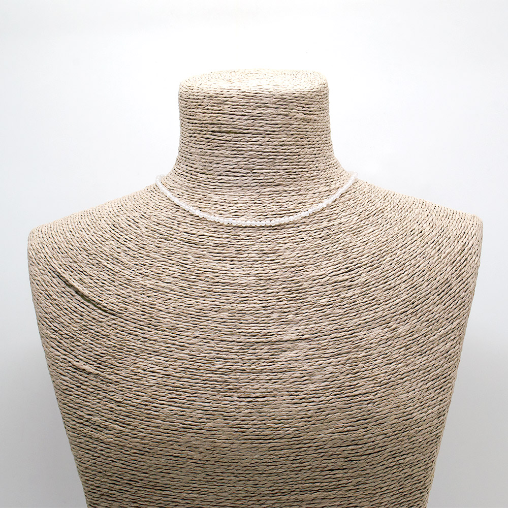 Фото товара бусы-чокер из адуляра 3 мм грань