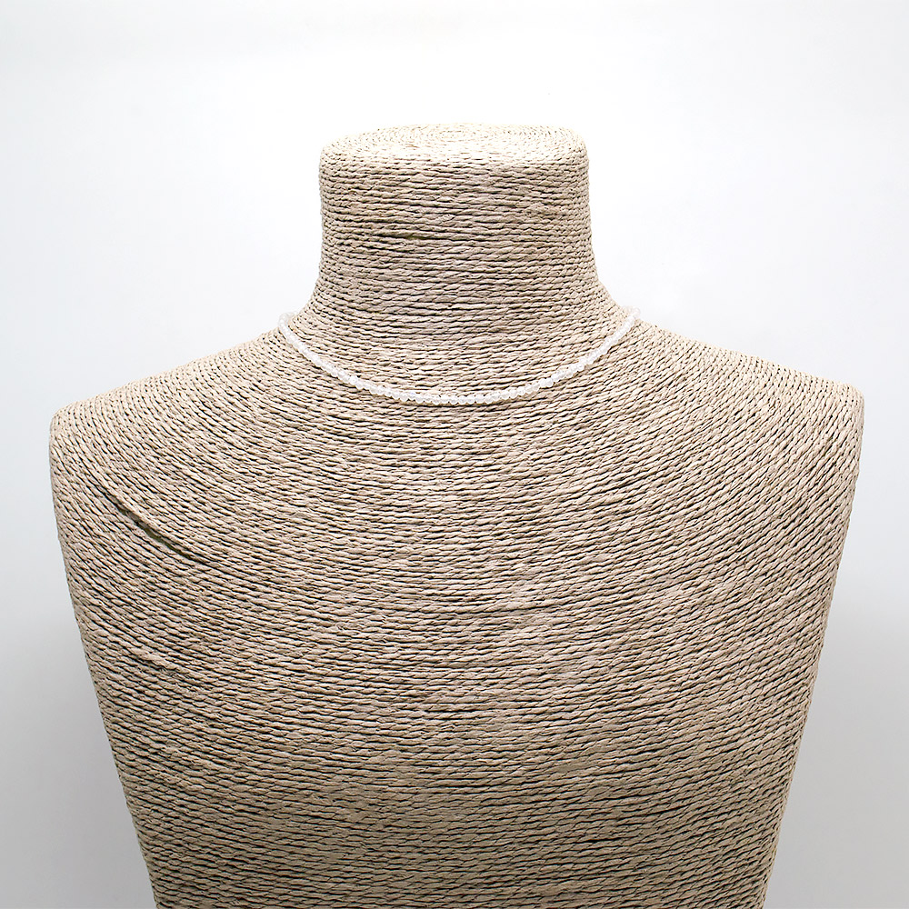 Бусы-чокер из адуляра 3 мм грань