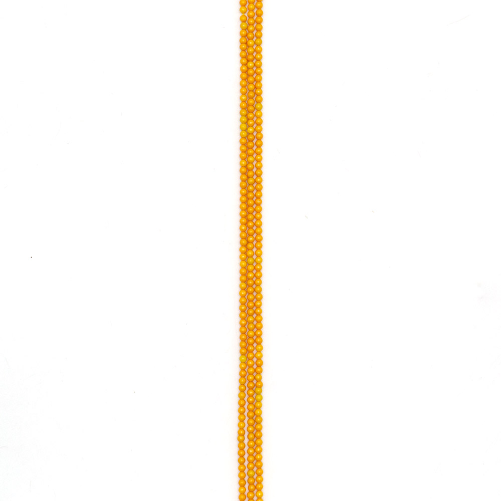 Фото товара циркон цвет оранжевый шар 3 мм