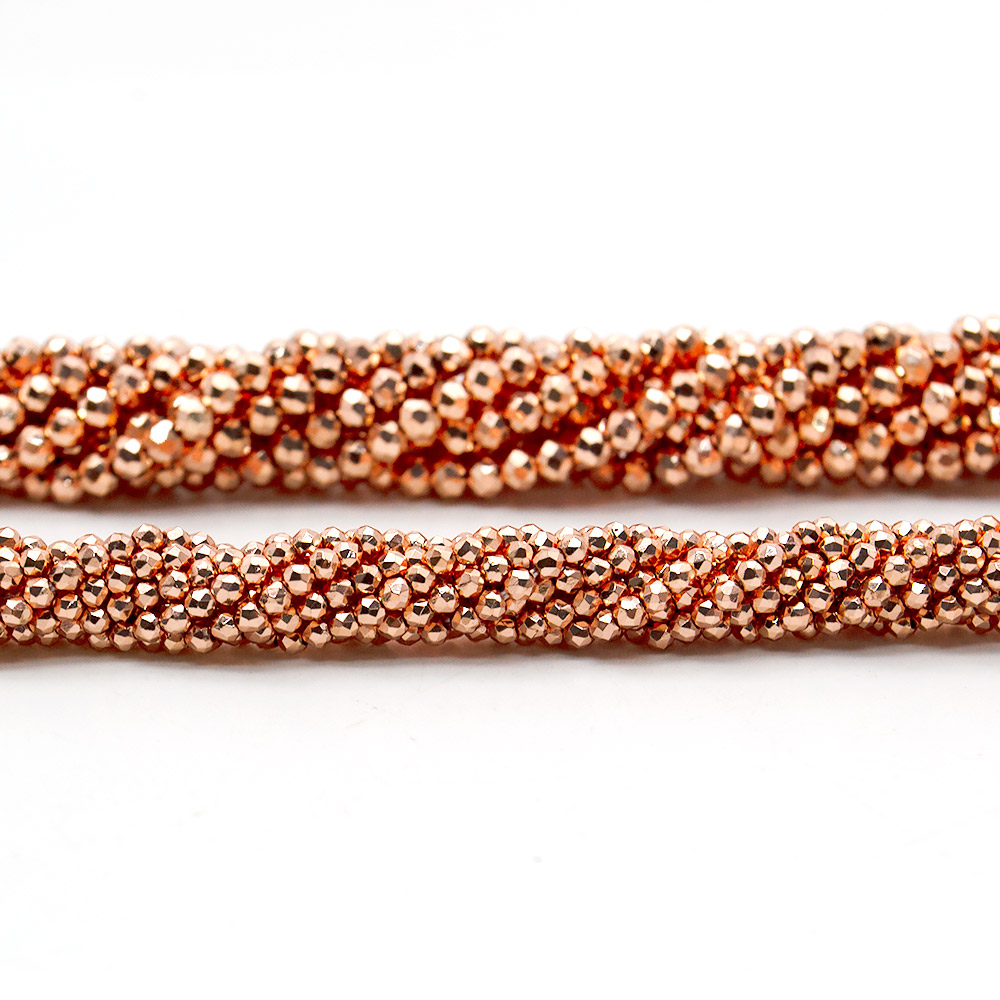 Фото товара марказит цвет розовое золото шар грань