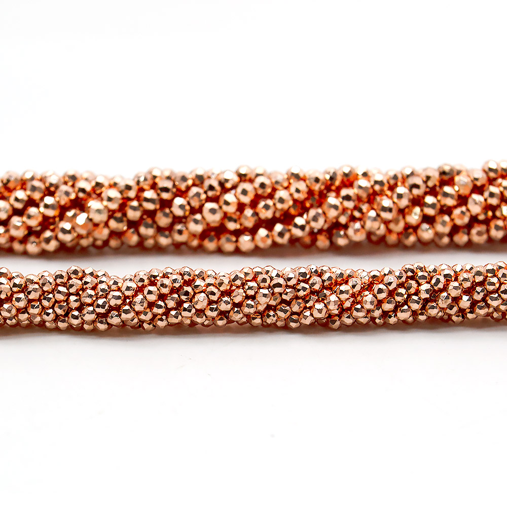 Марказит цвет розовое золото шар грань