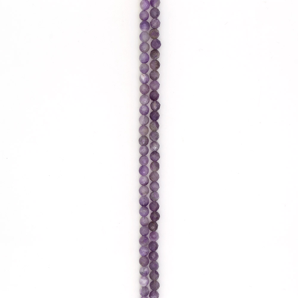 Фото товара аметист шар светлый граненый 8 мм