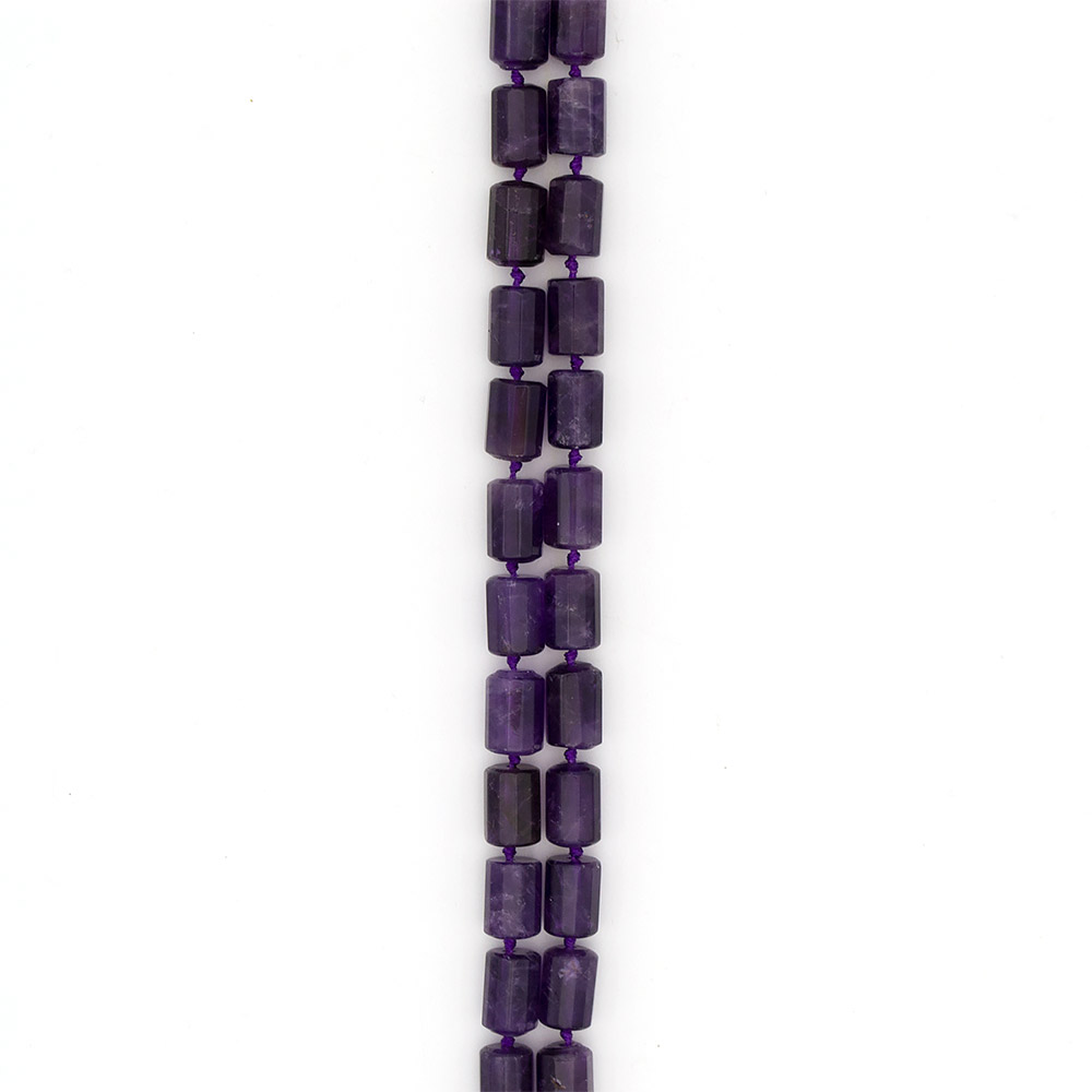 Фото товара аметист темный цилиндр 17*12 мм