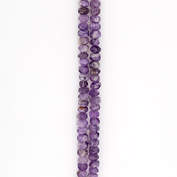 Аметист рондоль грань 10*14 мм