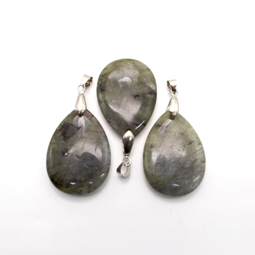 Фото товара кулон из лабрадора капля 35*25 мм