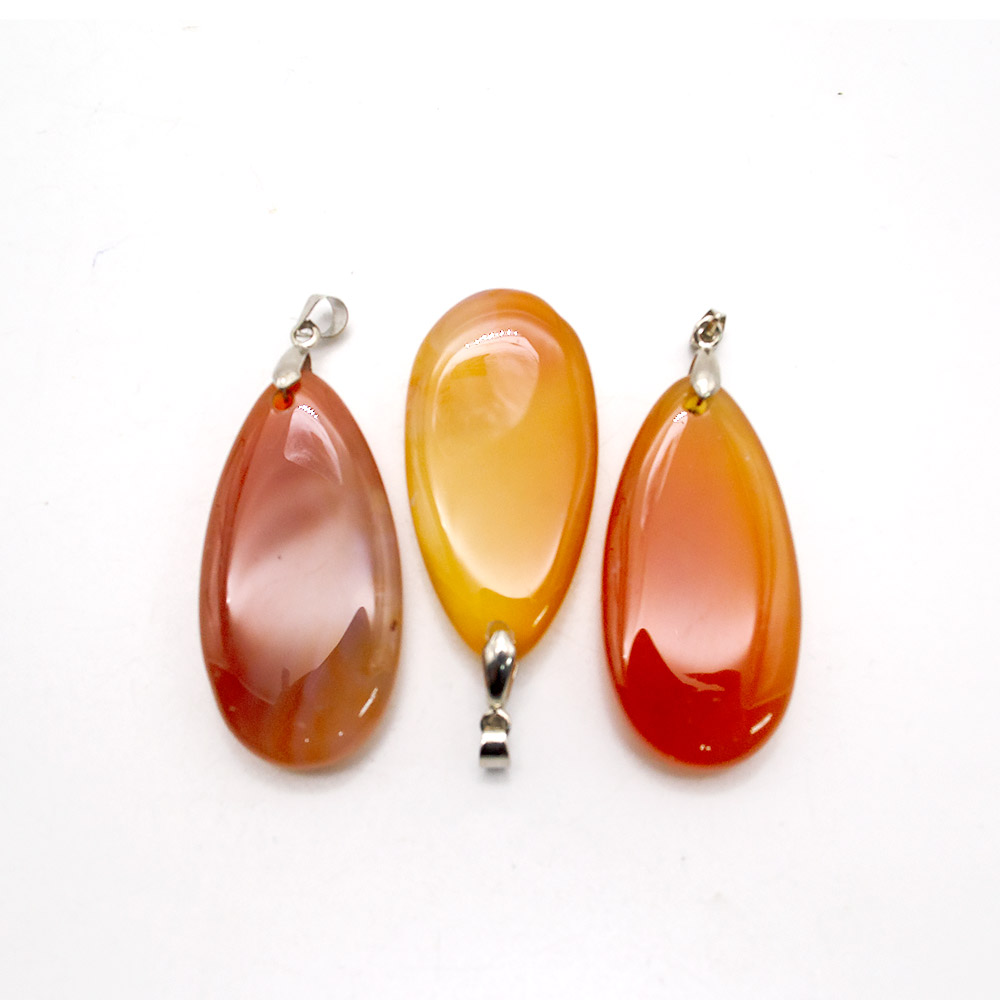 Фото товара кулон из сердолика капля 40*20 мм