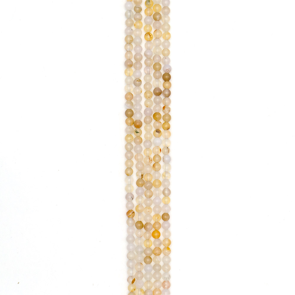 Фото товара агат шар цвет бежево-розовый 6 мм