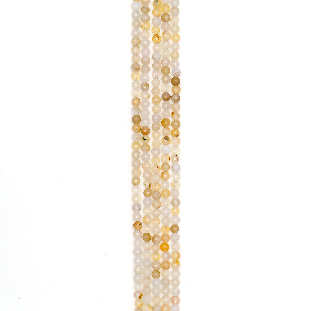 Агат шар цвет бежево-розовый 6 мм