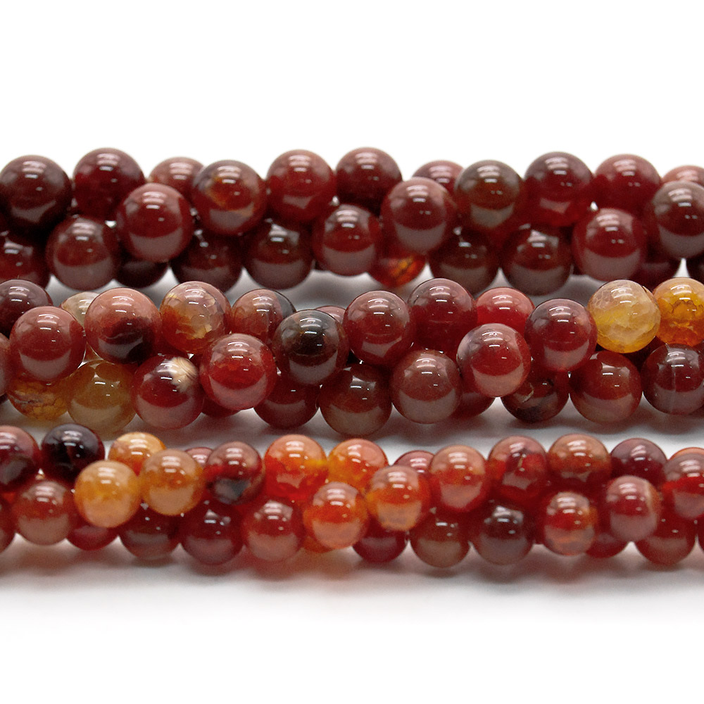 Фото товара агат кракле шар цвет красно-коричневый