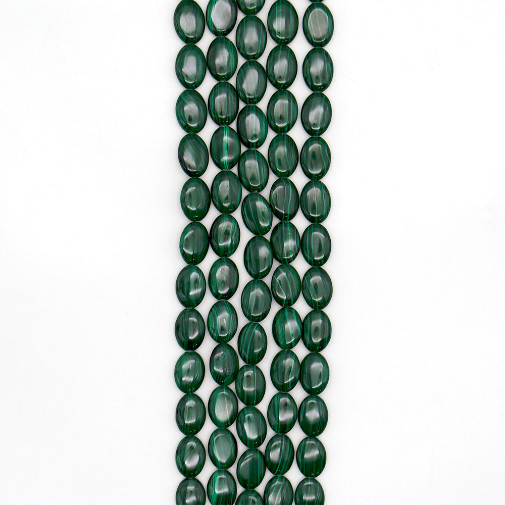 Фото товара малахит натура таблетка овальная 18*13 мм