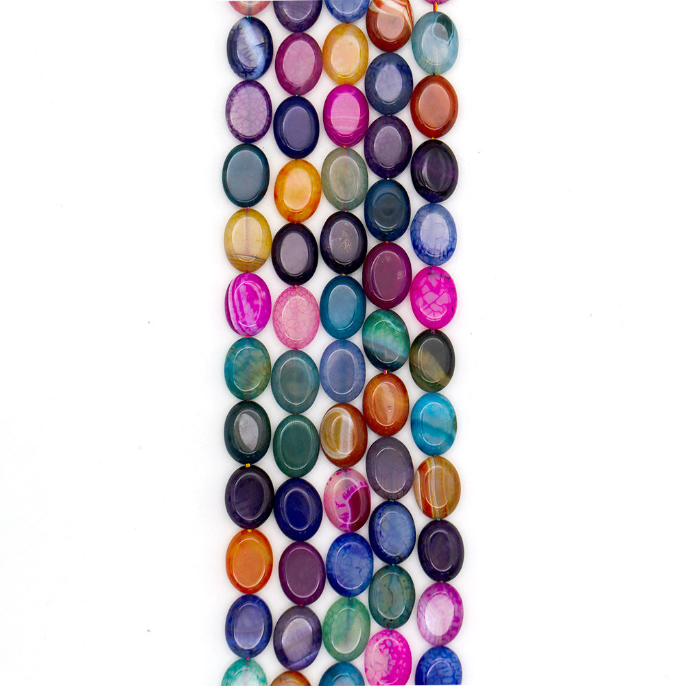 Фото товара агат кракле таблетка микс цветов 20*15 мм