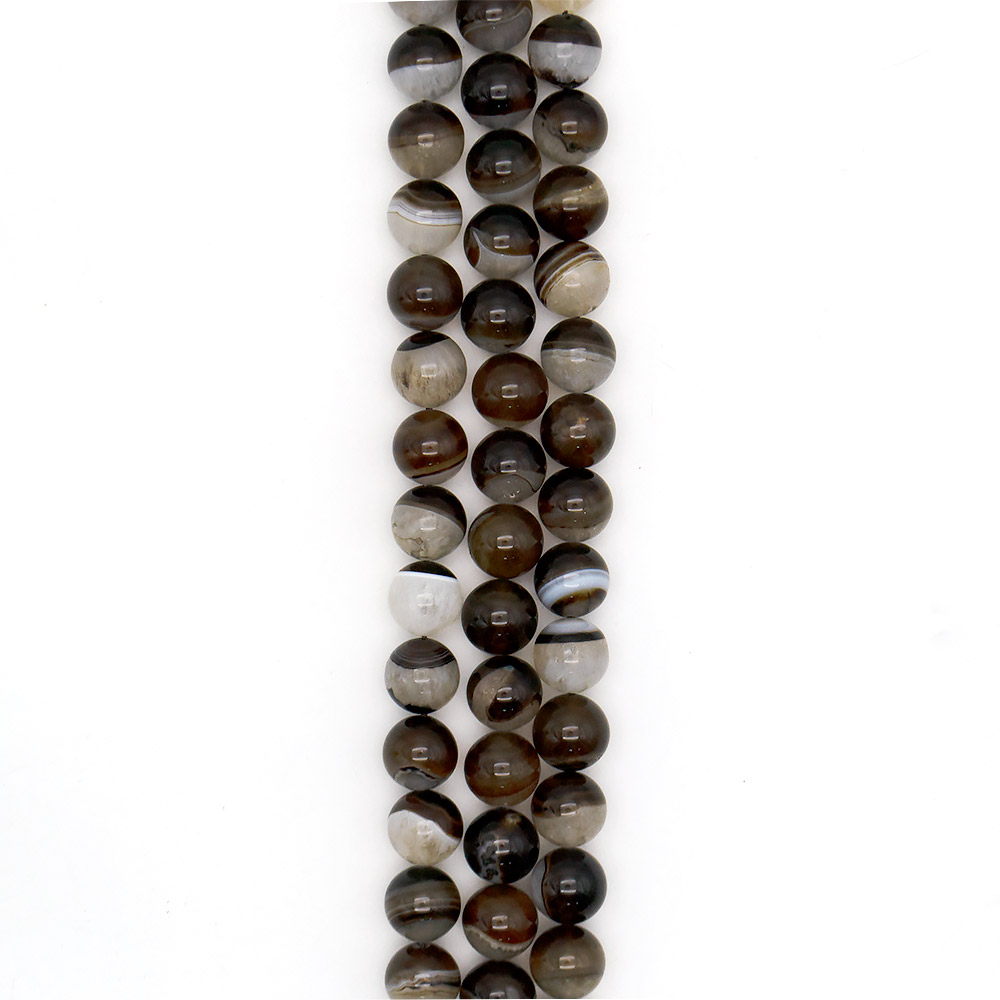 Агат коричневый с кварцем шар 16 мм