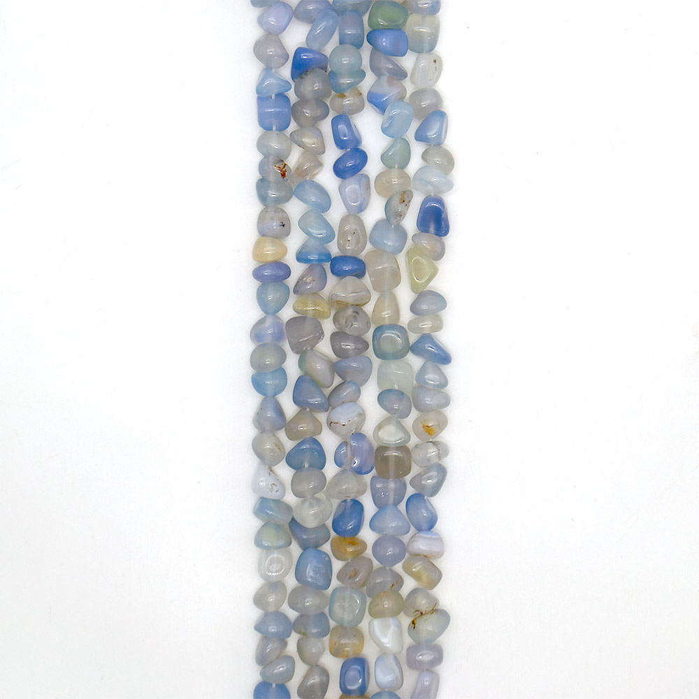 Фото товара агат галтовка цвет голубой микс 11 мм