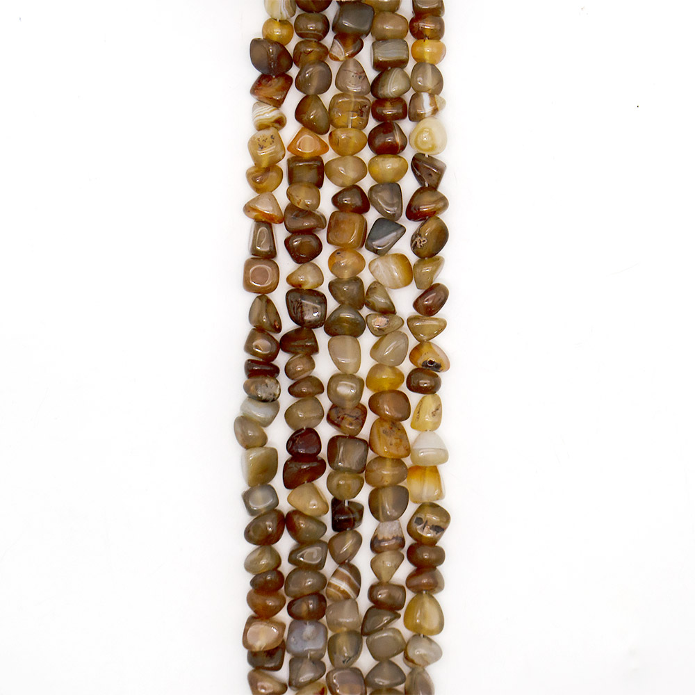 Фото товара агат галтовка цвет серо-коричневый 11 мм