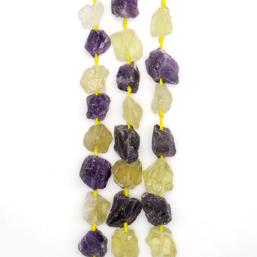 Фото товара аметист ,цитрин светлый галтовка необработаная от 16*22 до 20*27 мм