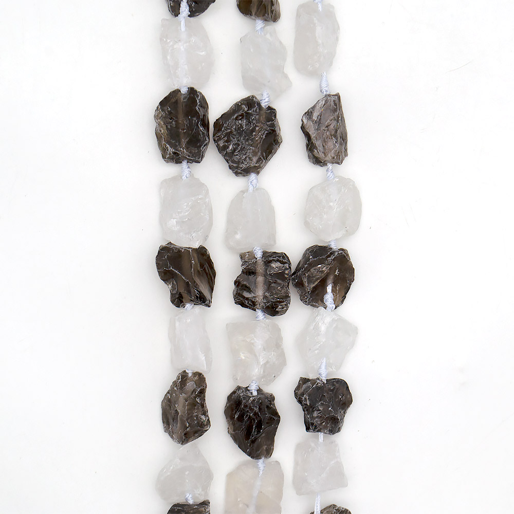 Раухтопаз,горный хрусталь галтовка необработанная от 24*21 до 27*29 мм