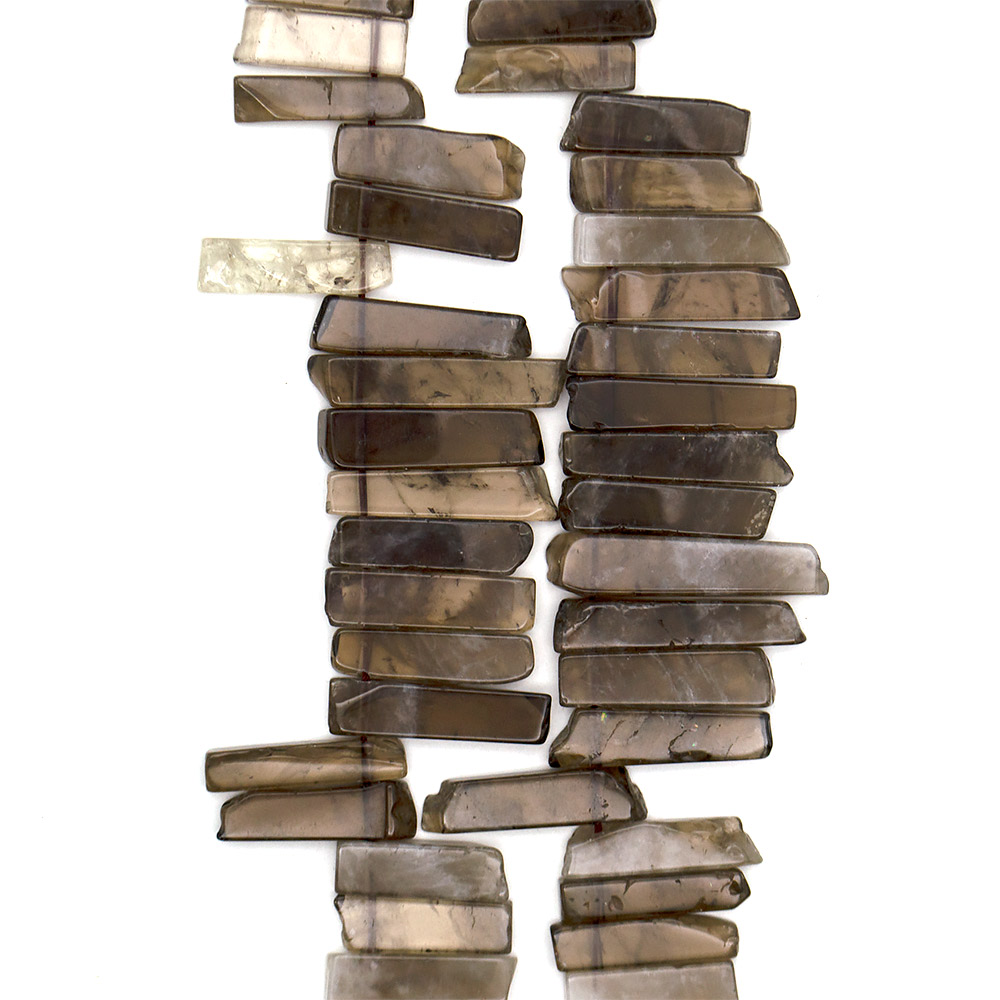 Фото товара раухтопаз пластины на увеличение от 32*10 до 53*10 мм