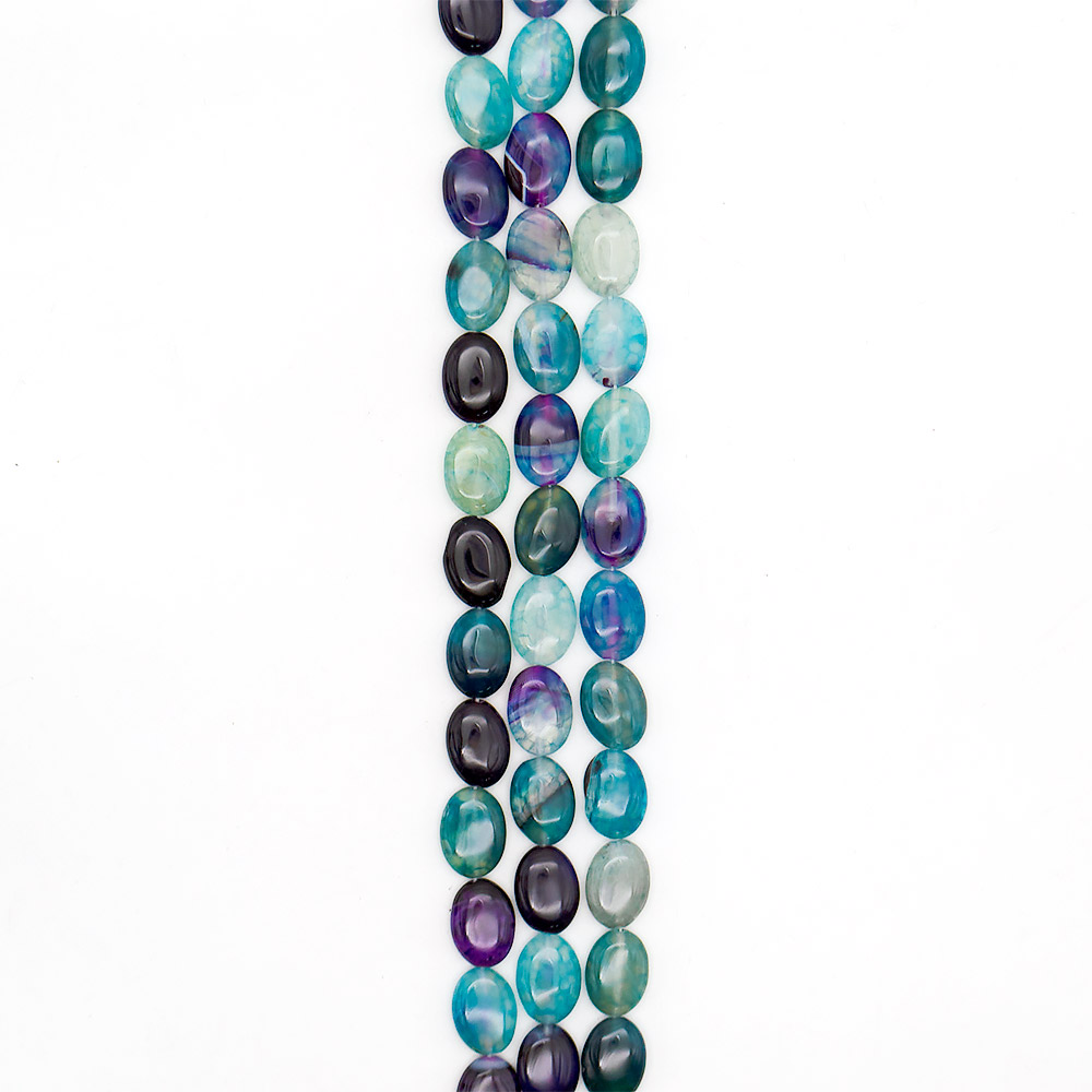 Агат кракле таблетка микс 18*13 мм