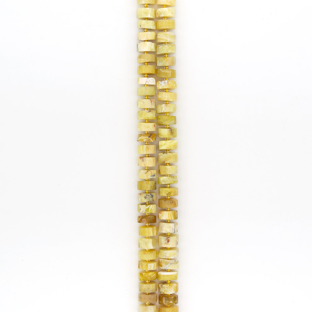 Фото товара опал желтый разделители грань 8*14 мм