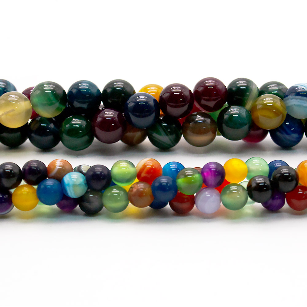 Агат шар цвет микс цветов яркий В.С.