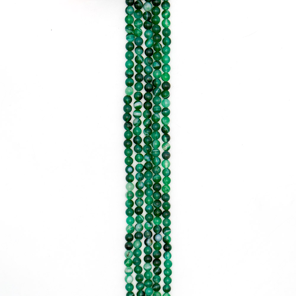 Фото товара агат шар цвет зеленый 6 мм в.с.