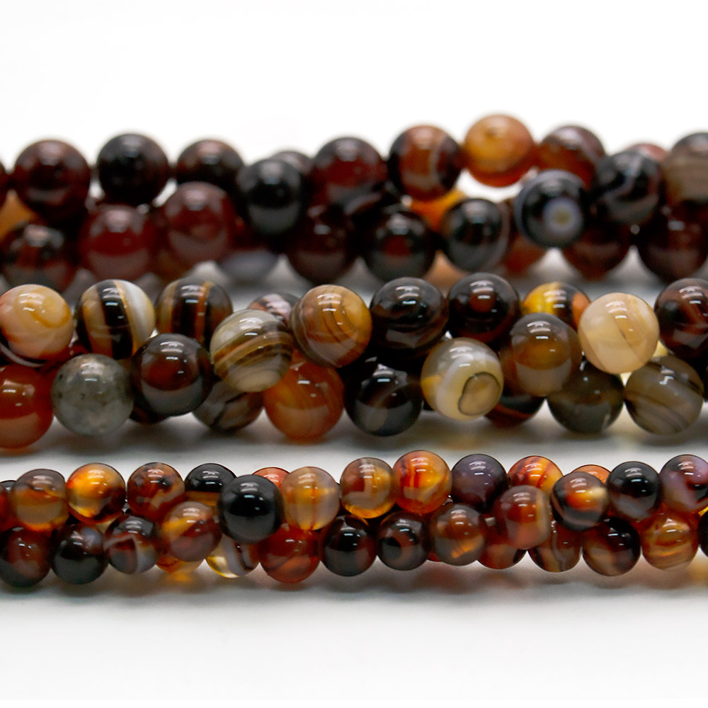 Агат шар цвет темный сердолик В.С.