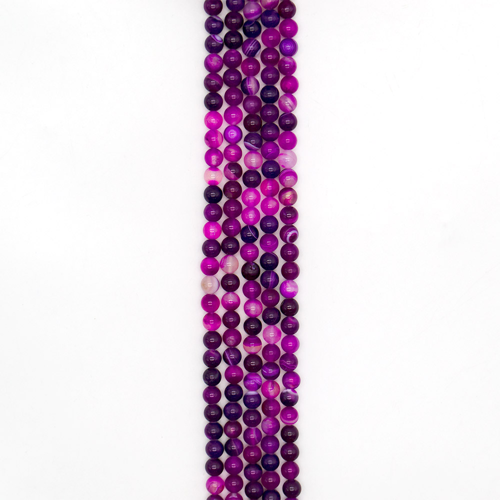 Фото товара агат шар цвет фуксия темная 8 мм в.с.