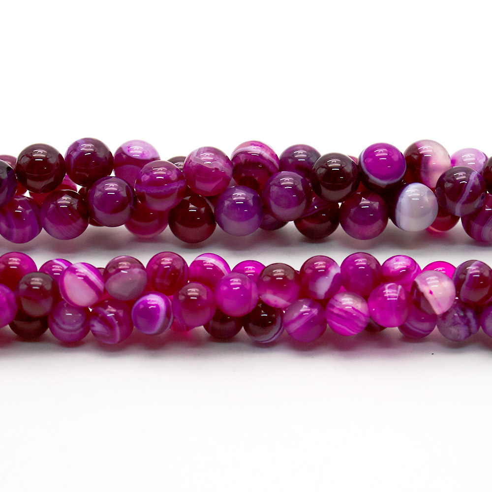 Фото товара агат шар цвет фуксия темная яркая в.с.