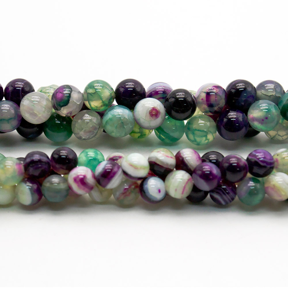 Фото товара агат кракле шар цвет фиолетово-зеленый в.с.