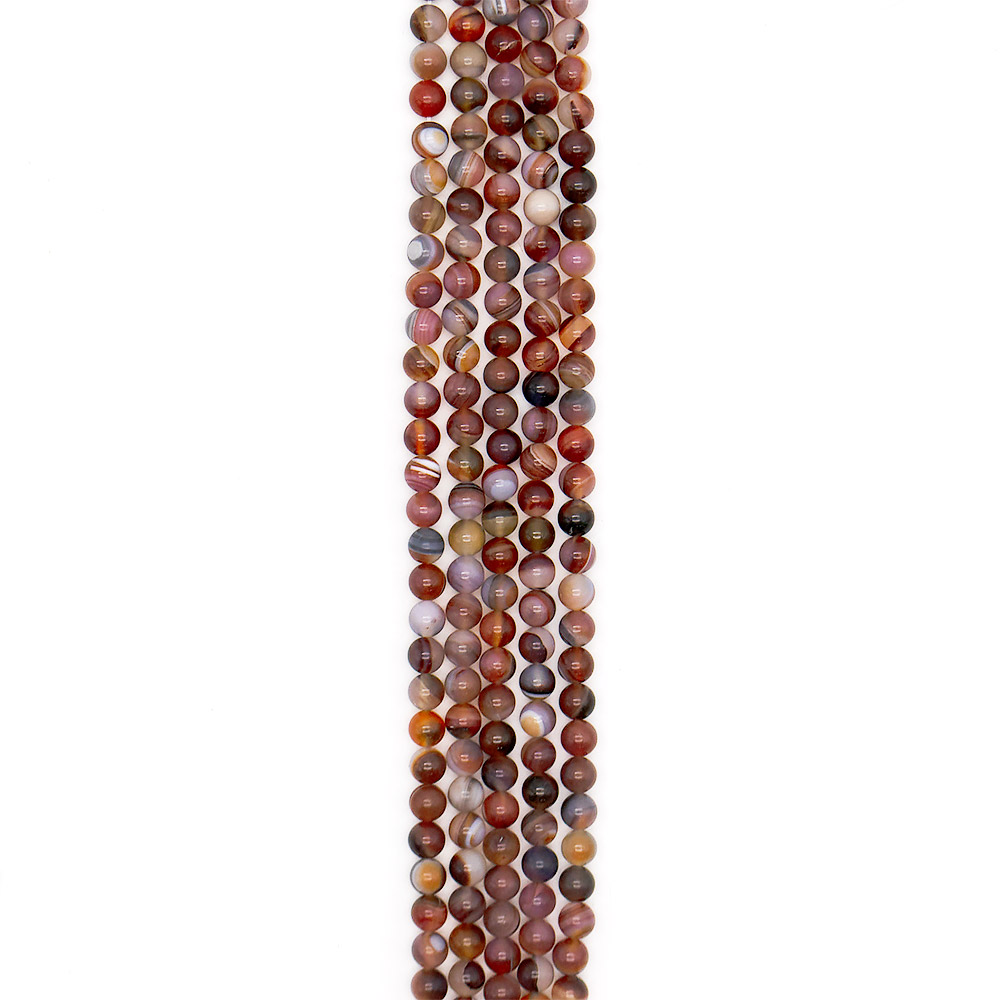 Фото товара агат шар цвет коричневый с розовым 8 мм в.с.