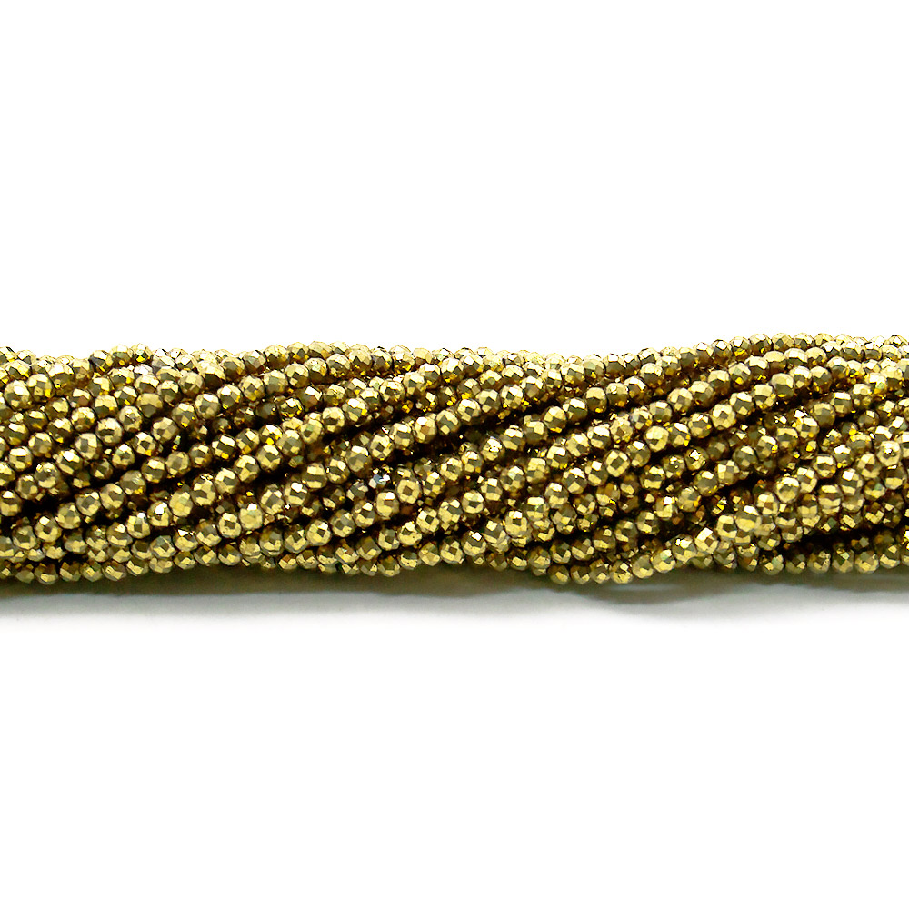 Фото товара гематит с покрытием золото шар 2 мм грань