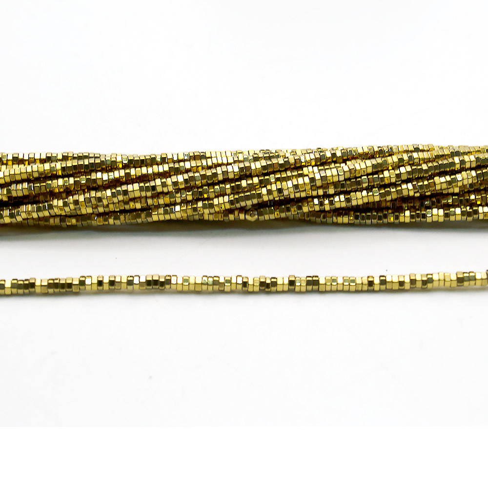 Фото товара гематит с покрытием золото разделитель 2*1 мм