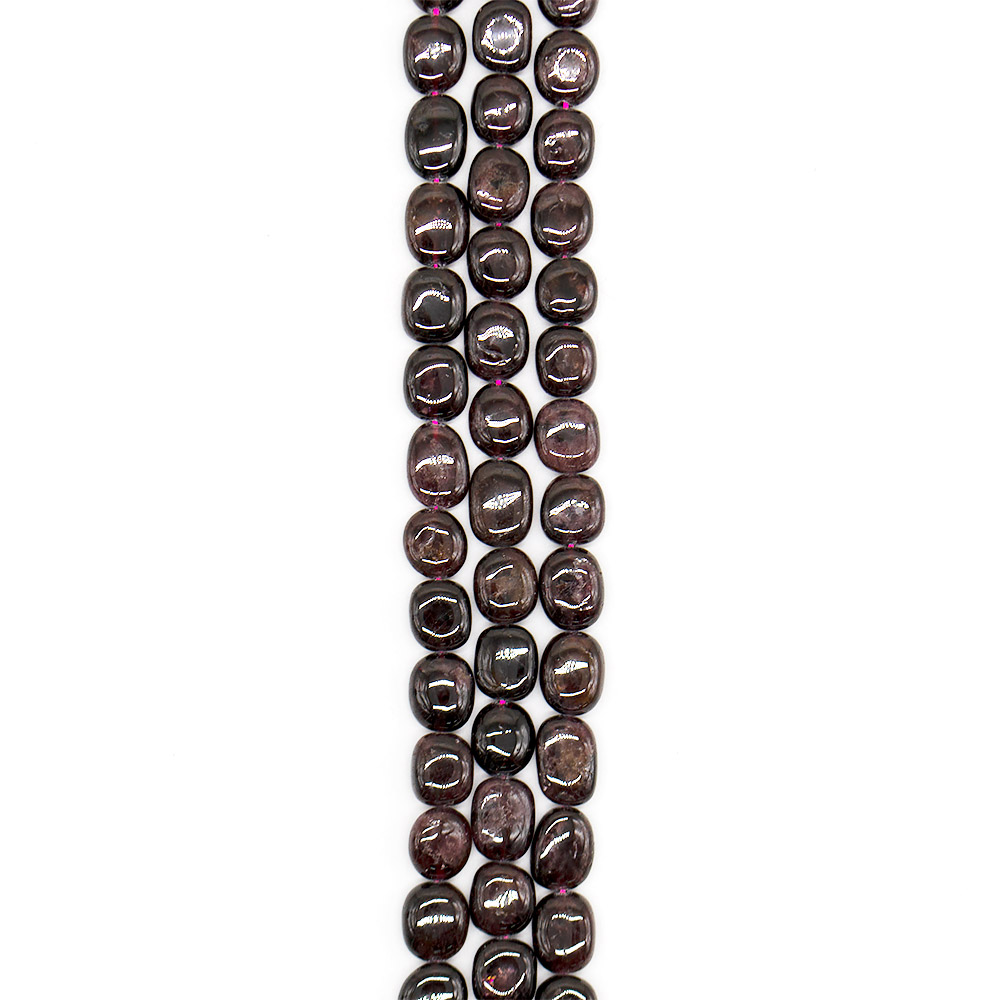 Фото товара гранат галтовка "пуговица" 18*14 мм