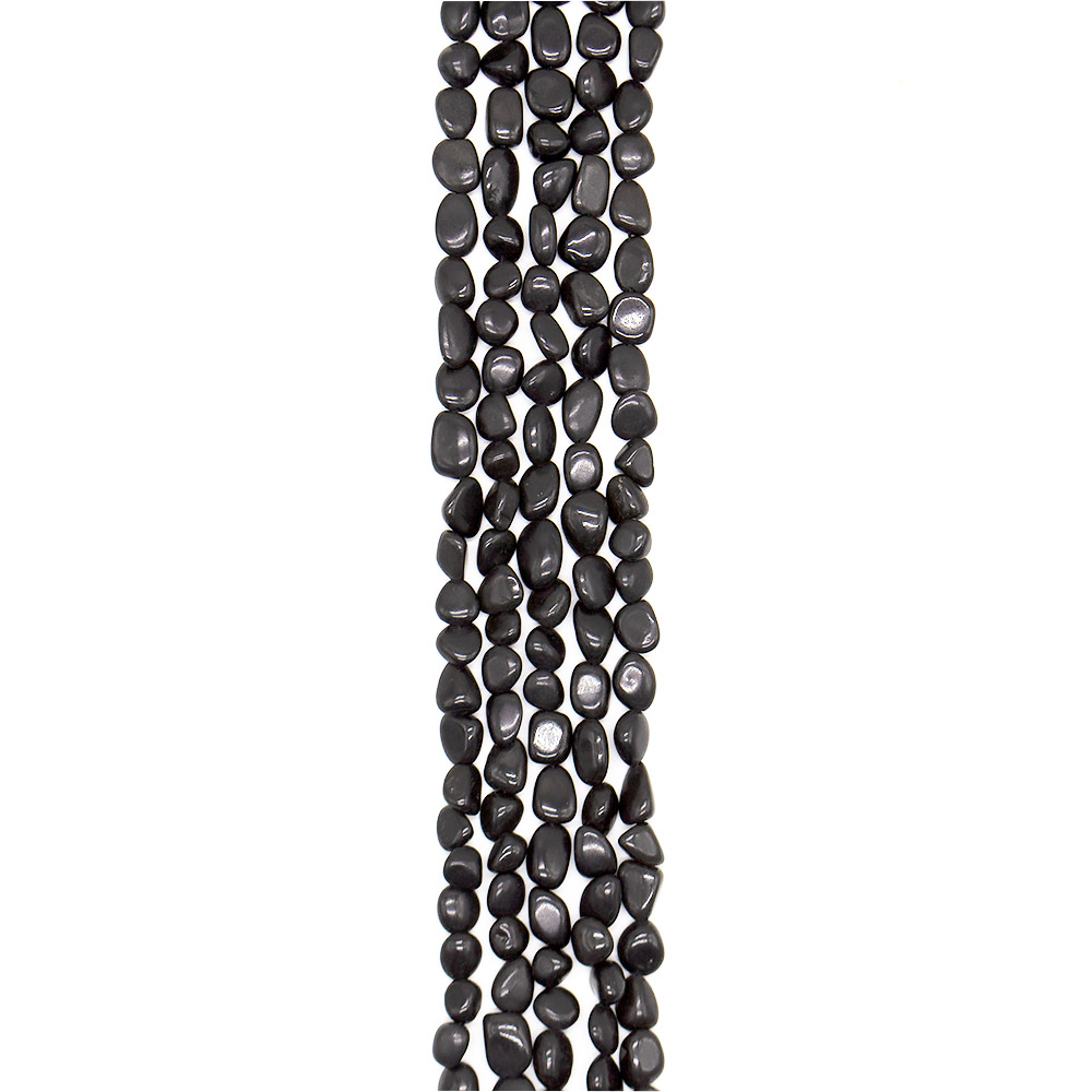 Фото товара шунгит галтовка 12*8 мм