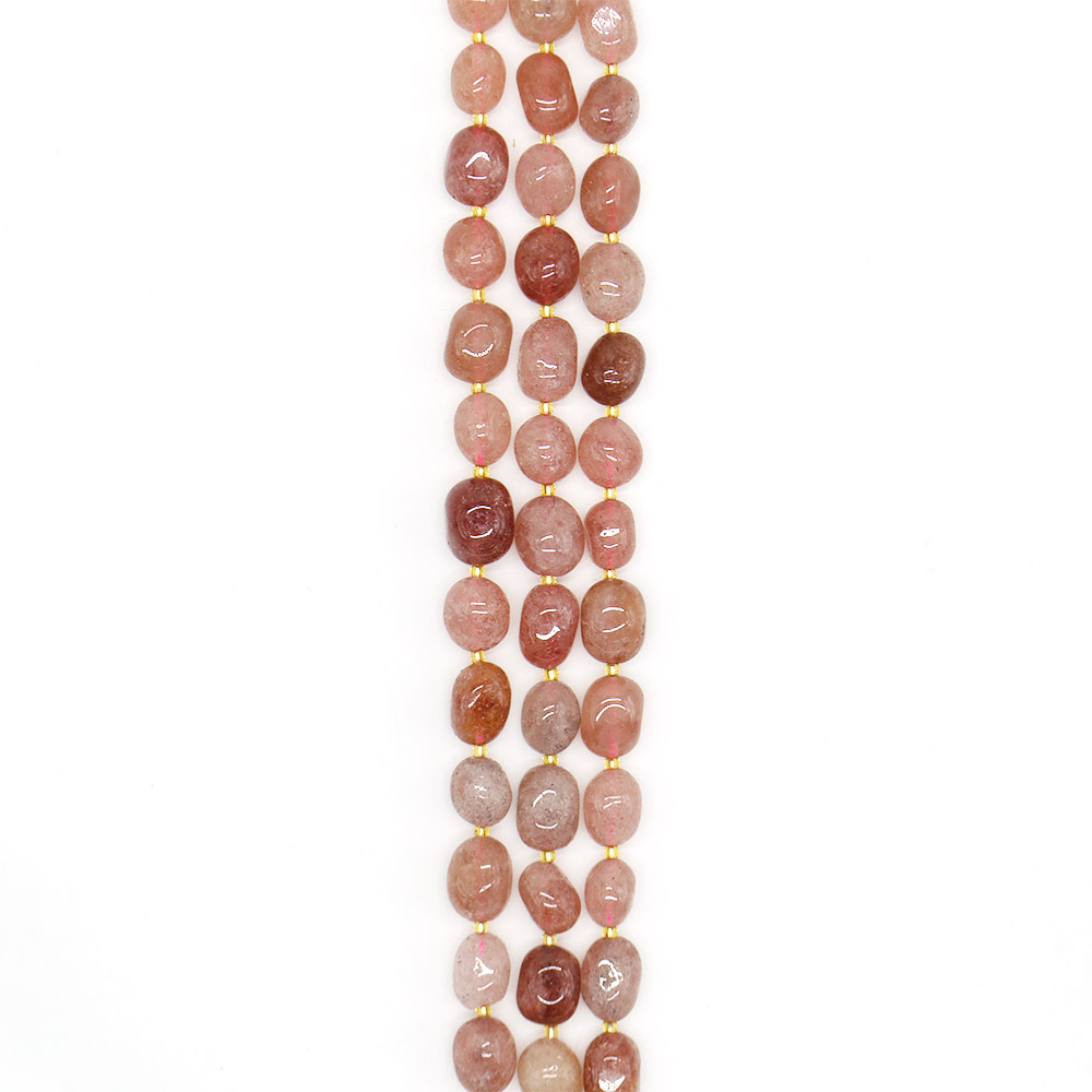 Фото товара земляничный кварц галтовка 16*12 мм