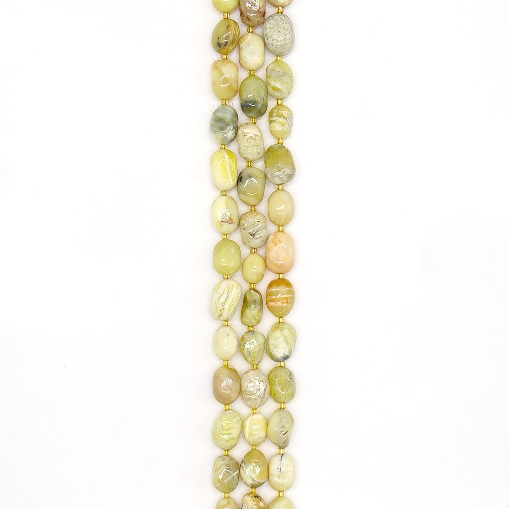 Опал желтый галтовка 16*12 мм