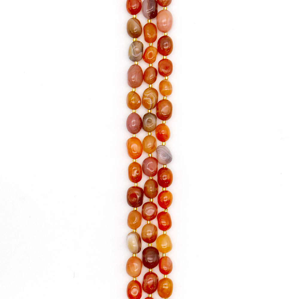 Фото товара агат ботсвана галтовка цвет медовый 16*12 мм