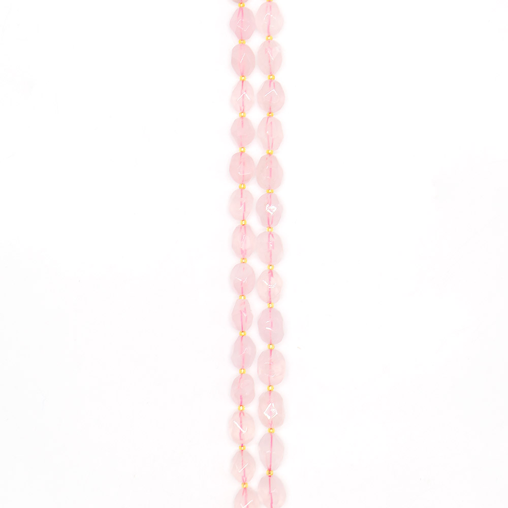 Фото товара розовый кварц бочата грань 14*10 мм