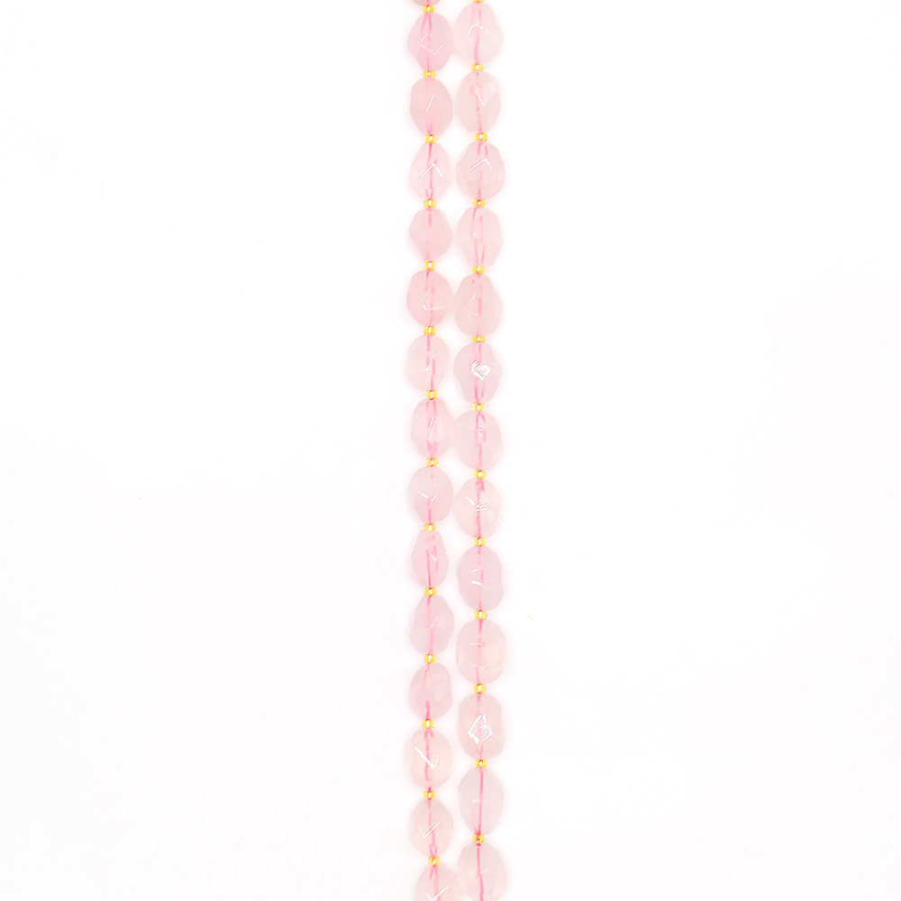 Розовый кварц бочата грань 14*10 мм